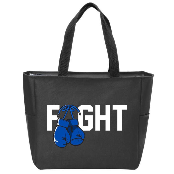 Fight Colon Cancer Awareness Zip Tote Bag