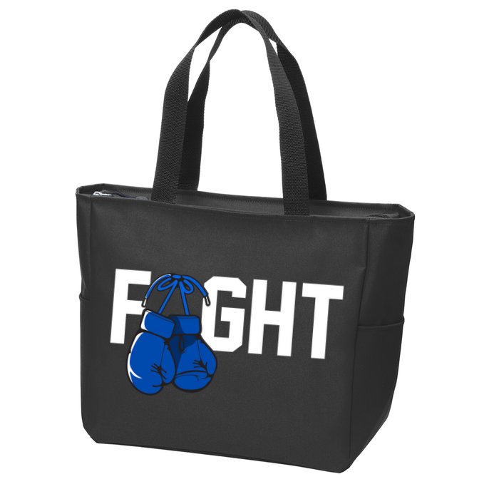 Fight Colon Cancer Awareness Zip Tote Bag