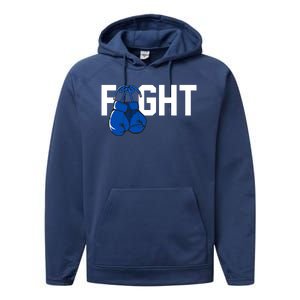 Fight Colon Cancer Awareness Performance Fleece Hoodie