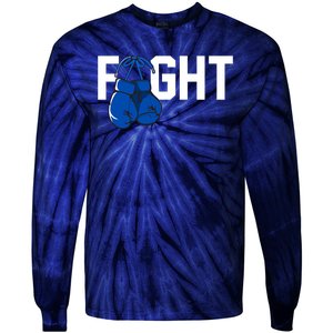 Fight Colon Cancer Awareness Tie-Dye Long Sleeve Shirt