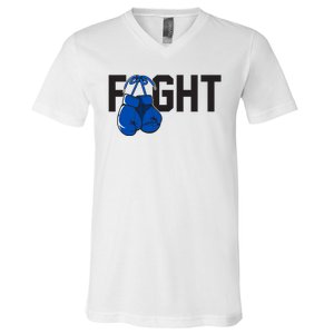 Fight Colon Cancer Awareness V-Neck T-Shirt