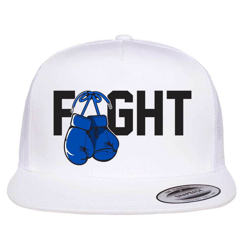 Fight Colon Cancer Awareness Flat Bill Trucker Hat