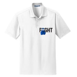 Fight Colon Cancer Awareness Dry Zone Grid Polo