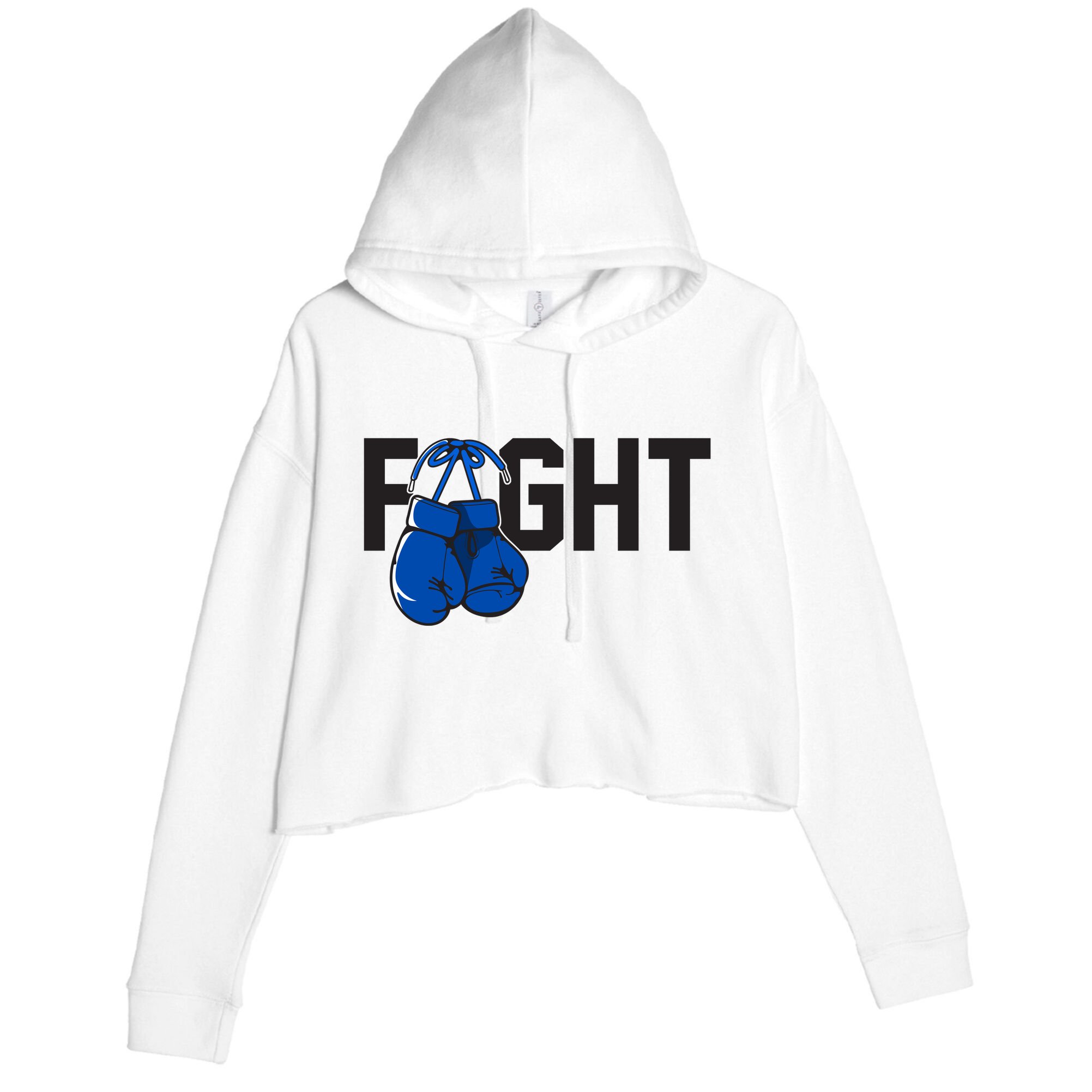 Fight Colon Cancer Awareness Crop Fleece Hoodie