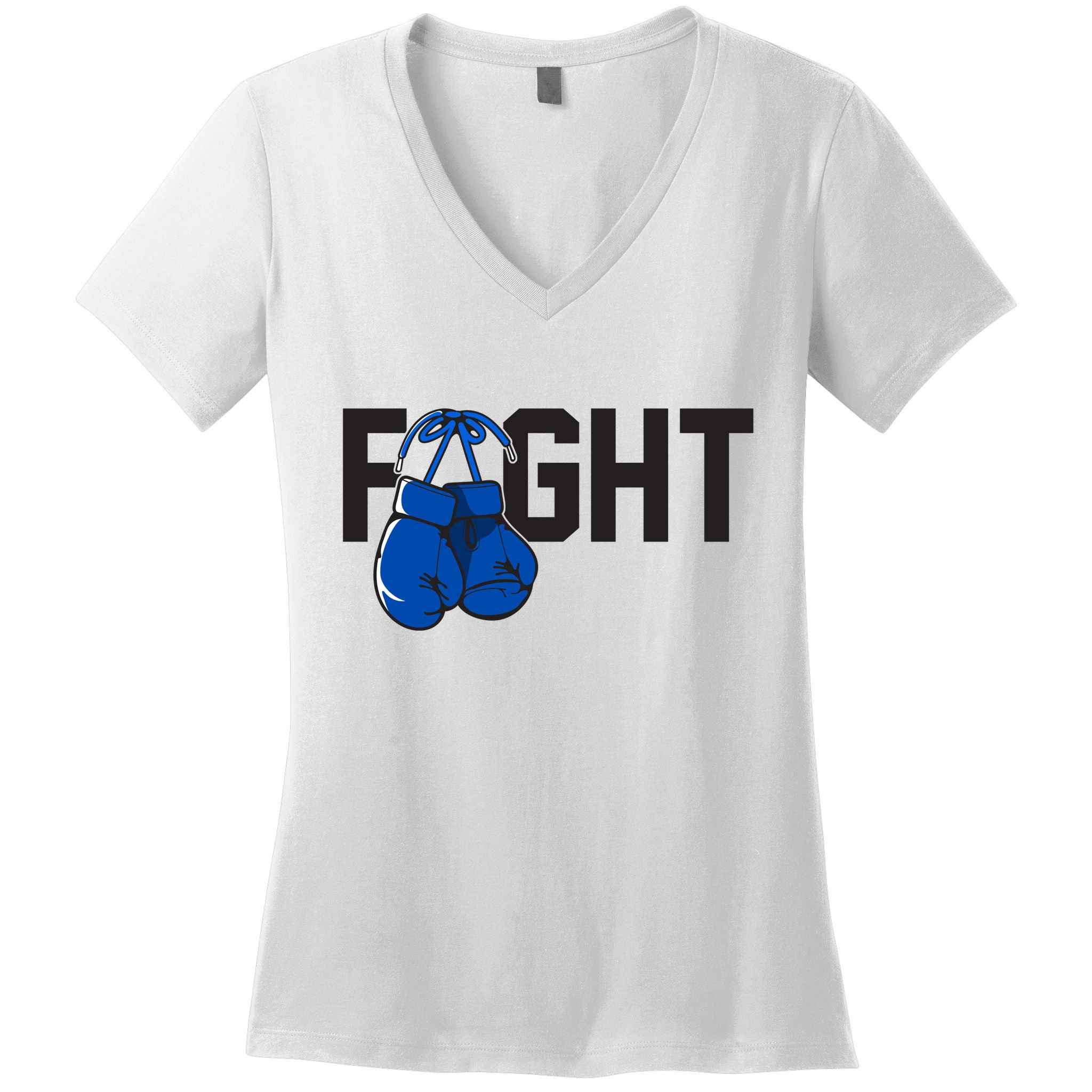 Fight Colon Cancer Awareness Women's V-Neck T-Shirt