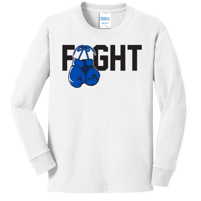 Fight Colon Cancer Awareness Kids Long Sleeve Shirt