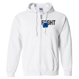 Fight Colon Cancer Awareness Full Zip Hoodie