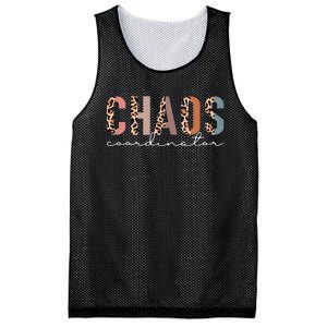 funny Chaos Coordinator Leopard mother's day Mesh Reversible Basketball Jersey Tank