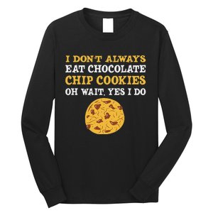 Funny Chocolate Chip Cookies Lover Costume Long Sleeve Shirt