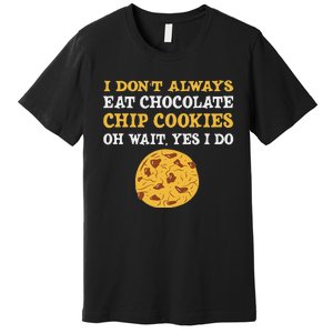 Funny Chocolate Chip Cookies Lover Costume Premium T-Shirt