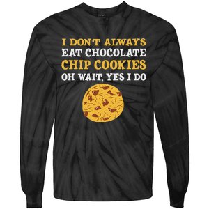 Funny Chocolate Chip Cookies Lover Costume Tie-Dye Long Sleeve Shirt