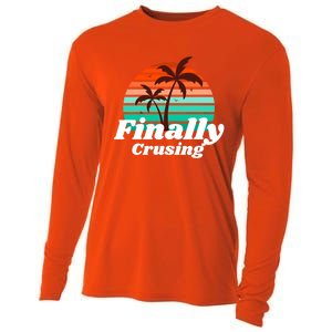 Finally Cruising Cruise Vacation Gift Cooling Performance Long Sleeve Crew