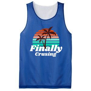 Finally Cruising Cruise Vacation Gift Mesh Reversible Basketball Jersey Tank