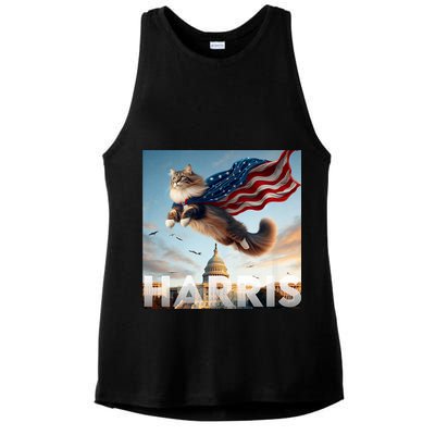 Funny Childless Cat Ladies For Harris 2024 Ladies PosiCharge Tri-Blend Wicking Tank