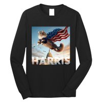 Funny Childless Cat Ladies For Harris 2024 Long Sleeve Shirt