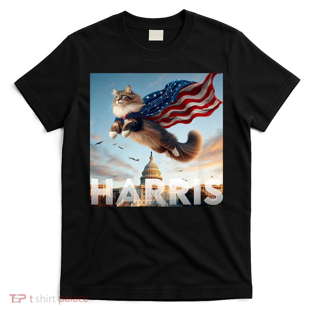 Funny Childless Cat Ladies For Harris 2024 T-Shirt