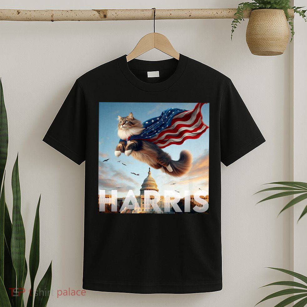 Funny Childless Cat Ladies For Harris 2024 T-Shirt