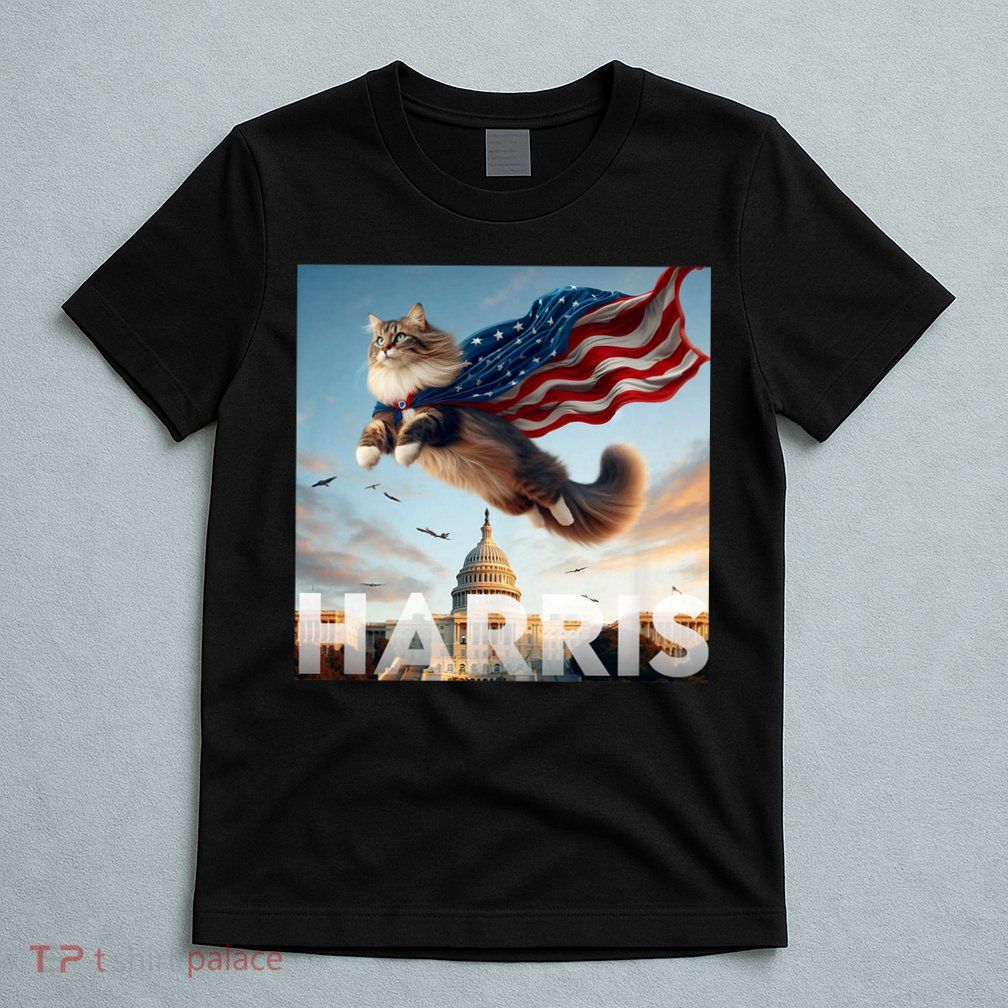 Funny Childless Cat Ladies For Harris 2024 T-Shirt