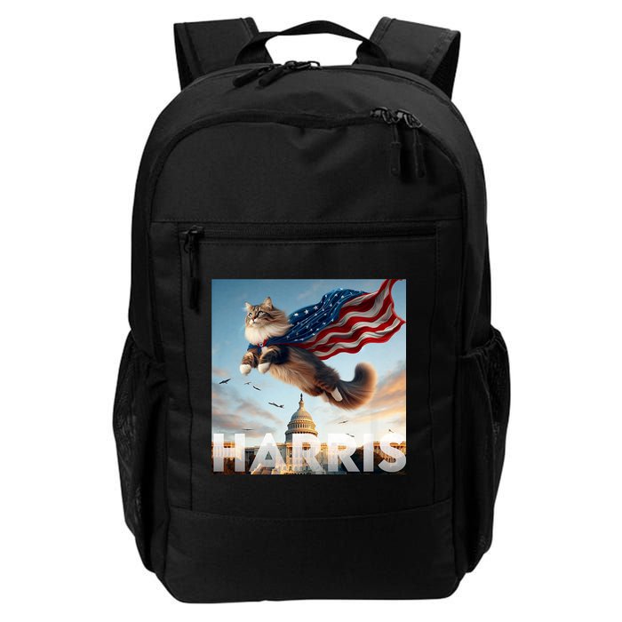 Funny Childless Cat Ladies For Harris 2024 Backpack