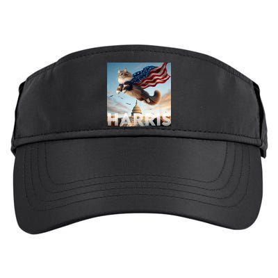 Funny Childless Cat Ladies For Harris 2024 Adult Drive Performance Visor
