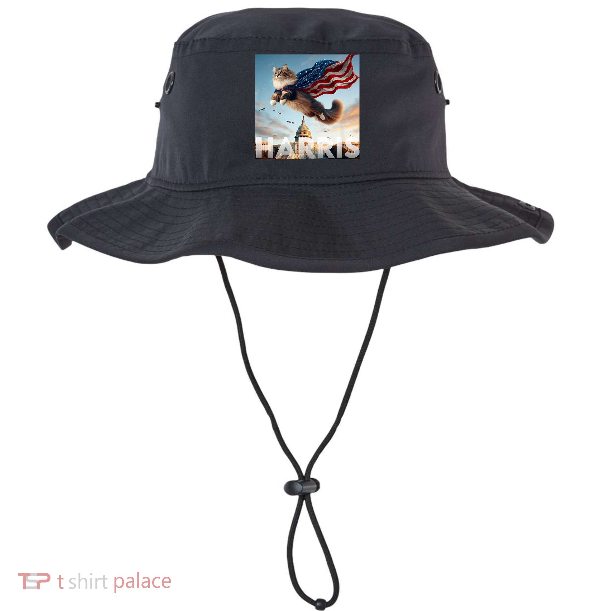 Funny Childless Cat Ladies For Harris 2024 Bucket Hat