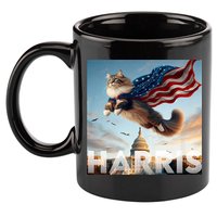 Funny Childless Cat Ladies For Harris 2024 11oz C Handle Ceramic Mug