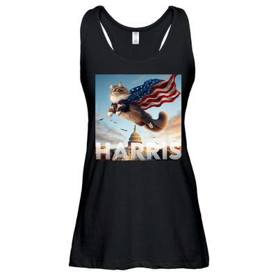 Funny Childless Cat Ladies For Harris 2024 Ladies Essential Flowy Tank