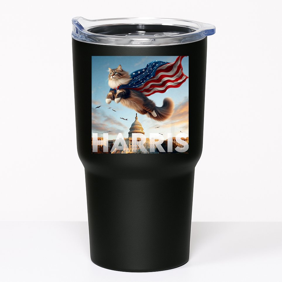 Funny Childless Cat Ladies For Harris 2024 Tumbler