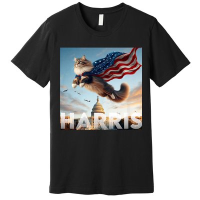 Funny Childless Cat Ladies For Harris 2024 Premium T-Shirt