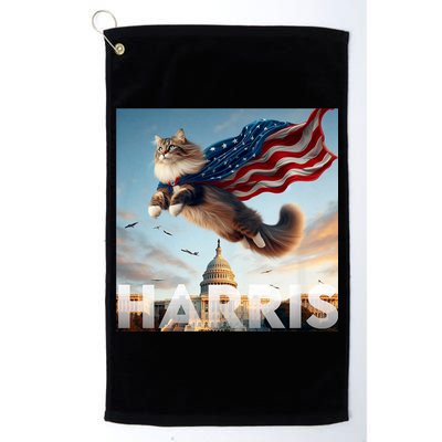 Funny Childless Cat Ladies For Harris 2024 Golf Towel