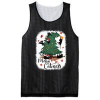 Funny Cats Christmas Tree Merry Catmess Black Cat Kittens Mesh Reversible Basketball Jersey Tank