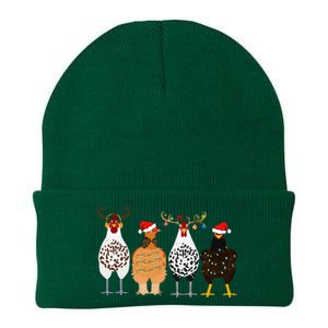 Funny Christmas Chicken Farm Animals  Knit Cap Winter Beanie