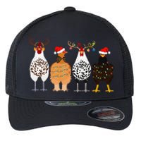 Funny Christmas Chicken Farm Animals  Flexfit Unipanel Trucker Cap