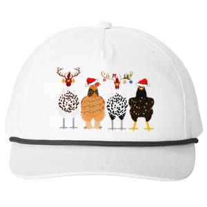 Funny Christmas Chicken Farm Animals  Snapback Five-Panel Rope Hat