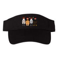 Funny Christmas Chicken Farm Animals  Valucap Bio-Washed Visor