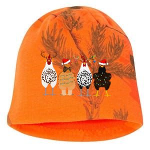 Funny Christmas Chicken Farm Animals  Kati - Camo Knit Beanie