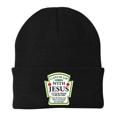 Funny Christian Catch Up With Jesus Ketchup Hoodie Beanie