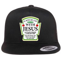 Funny Christian Catch Up With Jesus Ketchup Hoodie Flatbill Hat