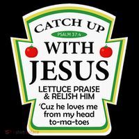Funny Christian Catch Up With Jesus Ketchup Hoodie Sustainable Beanie