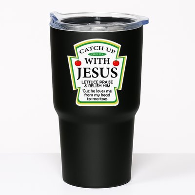 Funny Christian Catch Up With Jesus Ketchup Hoodie Tumbler