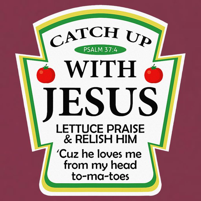 Funny Christian Catch Up With Jesus Ketchup Hoodie 16oz Travel Tumbler