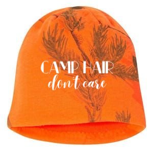 Funny Campers Camp Hair Dont Care Fun Camping Meaningful Gift Kati - Camo Knit Beanie