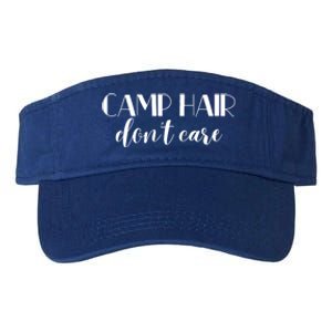 Funny Campers Camp Hair Dont Care Fun Camping Meaningful Gift Valucap Bio-Washed Visor