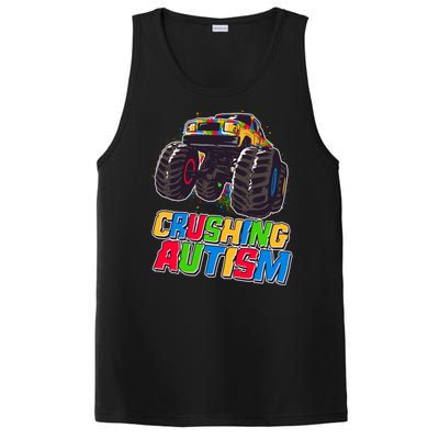 Funny Cool Crushing Autism Puzzle Piece Monster Truck PosiCharge Competitor Tank