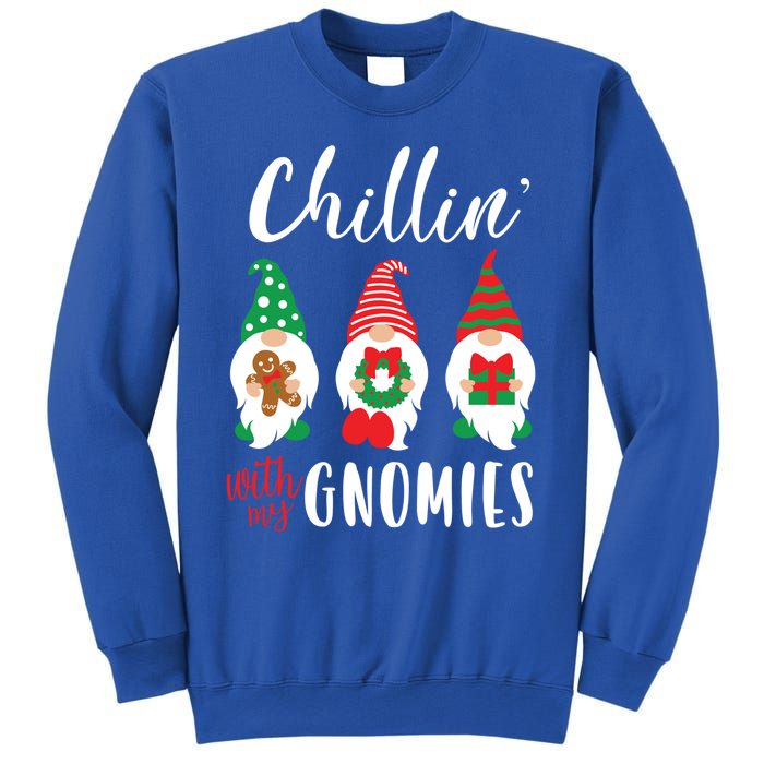 Funny Christmas Chillin With My Gnomies Cute Gnomes Friends Gift Sweatshirt