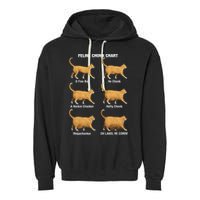 Feline Chonk Cat Chart Funny Dank Meme Oh Lawd He Comin Garment-Dyed Fleece Hoodie