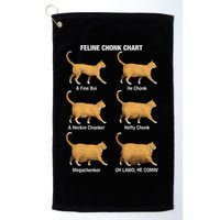Feline Chonk Cat Chart Funny Dank Meme Oh Lawd He Comin Golf Towel