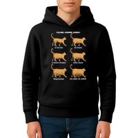 Feline Chonk Cat Chart Funny Dank Meme Oh Lawd He Comin Kids Hoodie