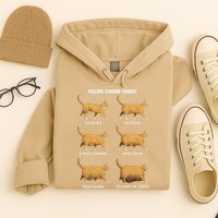 Feline Chonk Cat Chart Funny Dank Meme Oh Lawd He Comin Hoodie