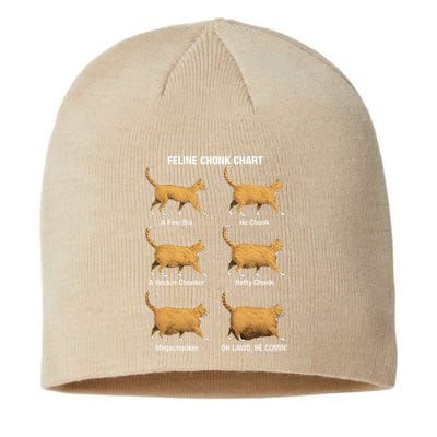 Feline Chonk Cat Chart Funny Dank Meme Oh Lawd He Comin Sustainable Beanie